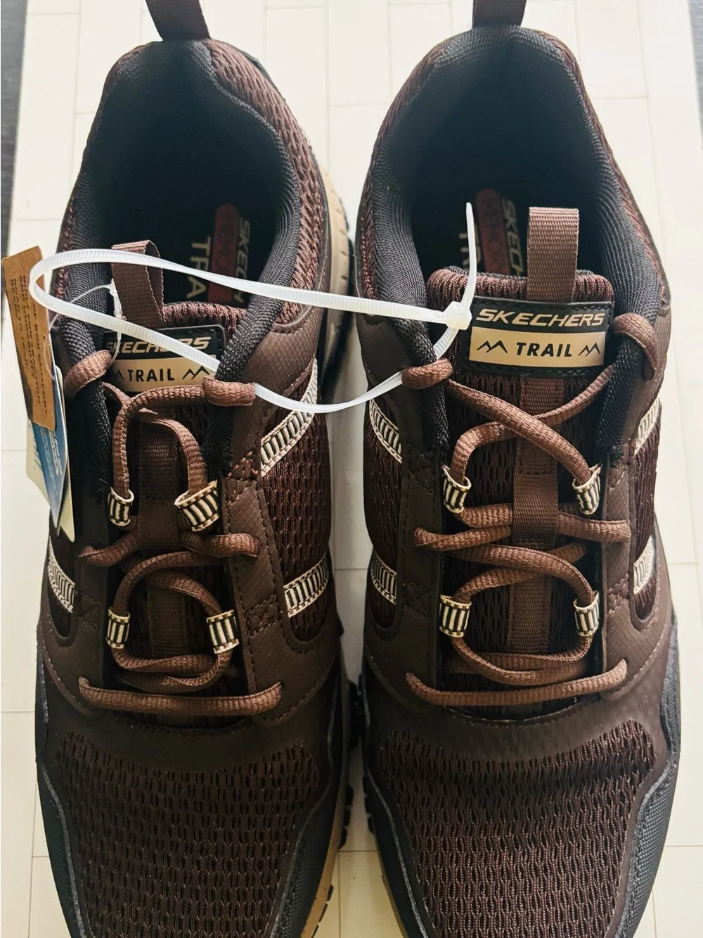 Skechers Trail Men's Brown and Black Mesh Trail Sneakers